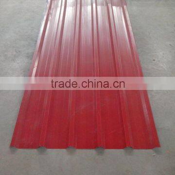 Waterproof Painted Corrugated Steel Roofing Sheets Panel / Color Coated Metal Roof