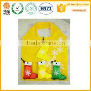 Christmas Custom Printed Reusable Girl With Shopping Bags photo-2