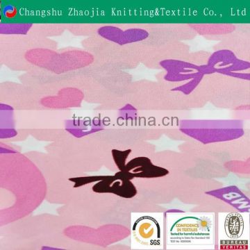 Low price 100% polyester printed towel fabric with high quality