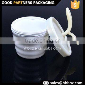 flower shape white cosmetic jar packing 120ml