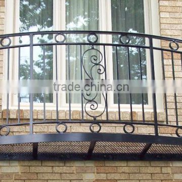 Customized Balcony Wrought Iron Fence Wire Railing/Balcony Railing