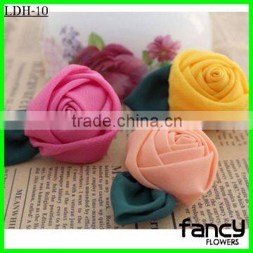 Artificial chiffon fabric flower hair accessories