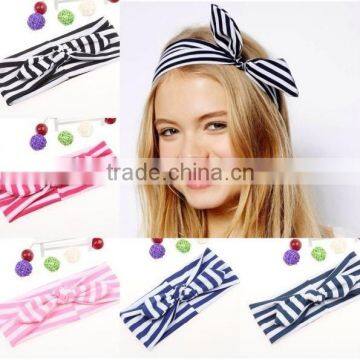 Wholesale colorful gingham toddler girls cute headband hair warp