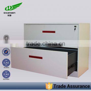 Lateral 2 Drawer Metal kd White Cabinet