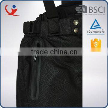 China Winter Waterproof Black Women Detachable Suspenders Ski Pants photo-4