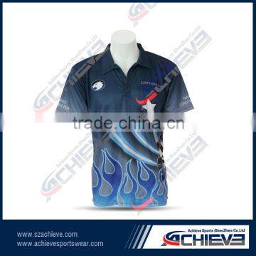Custom Sublimation Dty Fit Polo Shirts Made in China