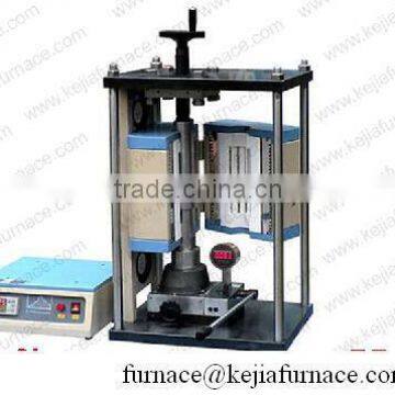 high temperature Compact Hot press machine, small press machine with programmable split furnace