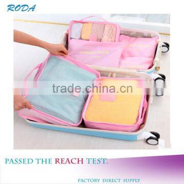 2016 Set-6 New Design Commercial Travel Nylon Fabric Storage Bag