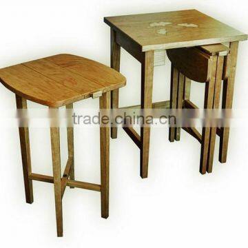 CFF08110 Classic folding nest tables,stacking side tables