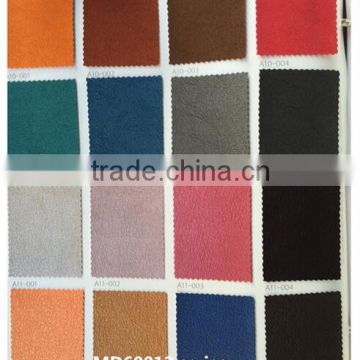 Thermo on face PU aertificial leather with stamp brand on face synthetic PU leather MD60009