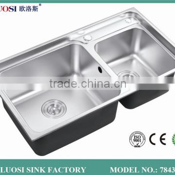 best grade fashion design quartz kitchen sink 7843A