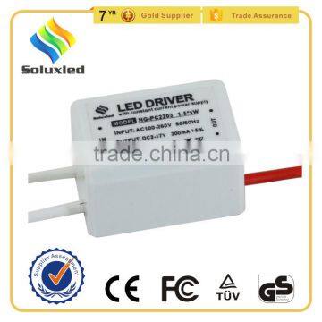 3W Led Panel Light Driver With Plastic Cover