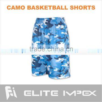 blue camo basketball shorts