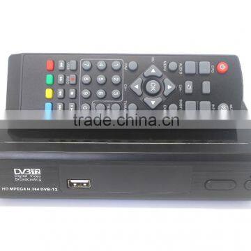 Fast shipping for 168mm size FTA HD Set Top Box DVB-T2 HDTV MPEG4 High Definition Digital Terrestrial Receiver in stock