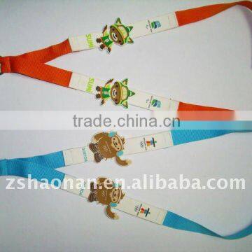 2011 Superb Polyester Lanyard Strap with PVC & swivel hook