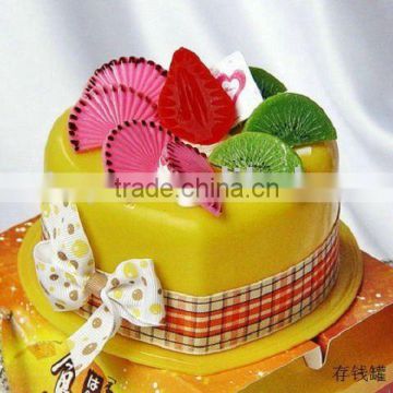 Cake like money can & coin box ( ice cream money can, icecream coin box )