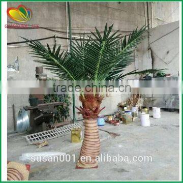 2m fiberglass trunk artificial coconut tree wholesale fake coconut palm tree