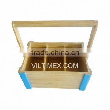 Bamboo food tray with handle, hight quality, nice product in Vietnam