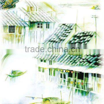 jiangnan town wall sticker