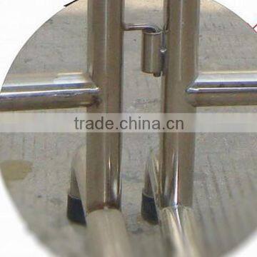 Road used guard rails with round bridge legs