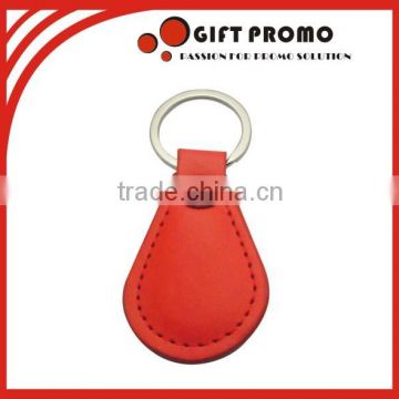 Personalized Epoxy Logo Leather Key Ring