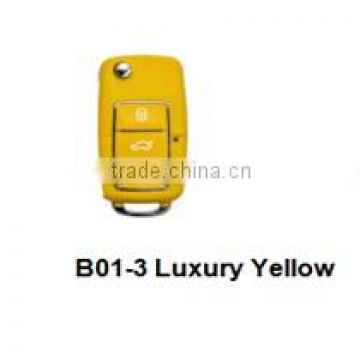 Hot sale products--Standare remote key B01-Luxury 3 button remote key for KD300 and KD900 to produce any model remote yellow col