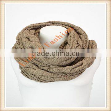 2015 knitted scarf Winter Scarf twist design snood fashion infinity scarf