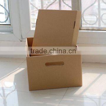FACTORY ONE COLOR LOGO PRINTING BROWN CORRUGATED BOX FOR SHIPPING