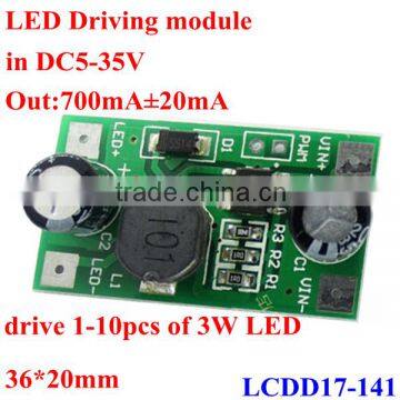 2W 3W Led Driver Circuit PCB board module 700mA PWM input 5-35V 12V 8.4V 24V 15V DC to DC CC Constant Current