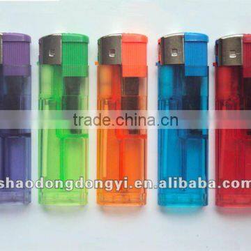 80mm Disposable Electronic Lighter with transparent tank