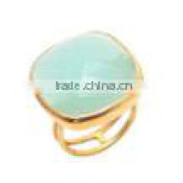 Aqua Chalcedony Gemstone Rings 2016