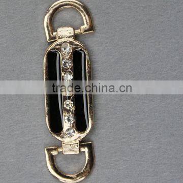 uv gold metal accessories/buckle for garment with black oil