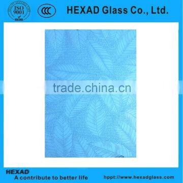 3 mm Blue Acid Etched Glass