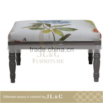 Delicate Ottoman In Living Room