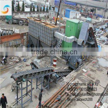 Automatic scrap metal shredding line