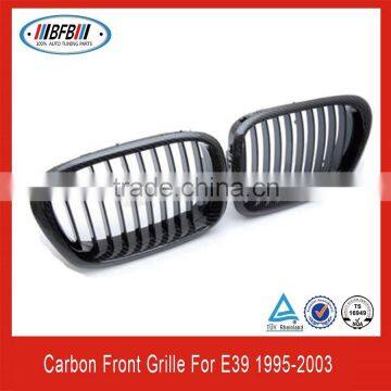 Carbon fiber auto front grille for bmw e39 1995-2003