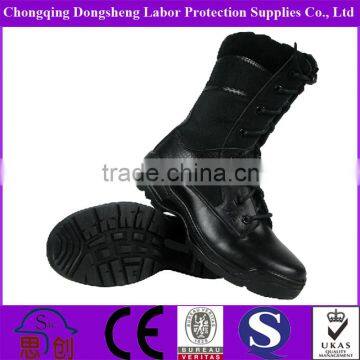 black high ankle army boots