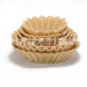 PP Rattan woven fruit basket