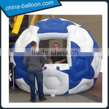 Inflatable Football Shape Booth, Ticket Booth Hot Sale