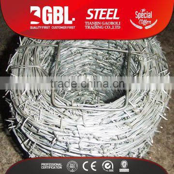 Fake galvanized barbed wire weight per meter