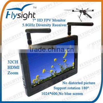 B72 Battery Operated Diversity Rx With HD Screen Monitor 7-28V For Skywalker Quadcopter FPV