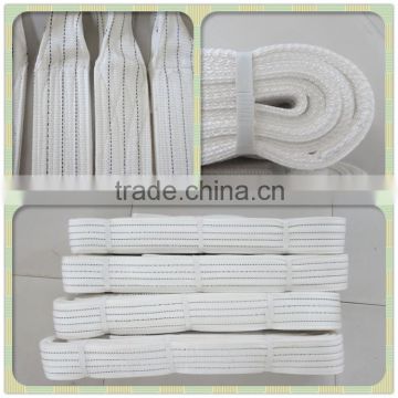 EC White webbing slings with resistance to mineral acides and alkali