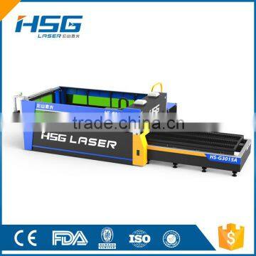 HSG China Fiber Sheet Metal Laser Cut Machine Price for Sale HS-G3015A