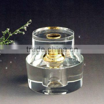 Clear Crystal Glass Perfume Bottle for desk decoration