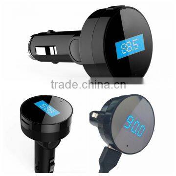 12v-24v car mp3 fm bluetooth car charger with digital display for car radio