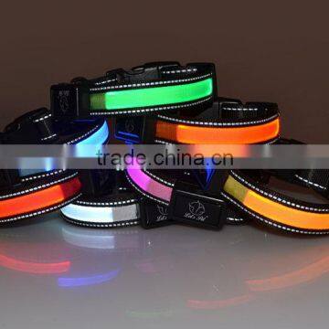 Hot sell LED USB Rechargeable flashing dog collar