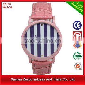 2016 Silicone Quartz Lady Watch And Leather Strap Bracelet Watch