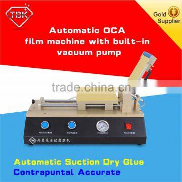 semi-auto vacuum OCA film lamination machine with build-in pump non-air compressor