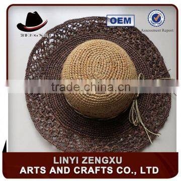 stylish handmade crochet straw hats