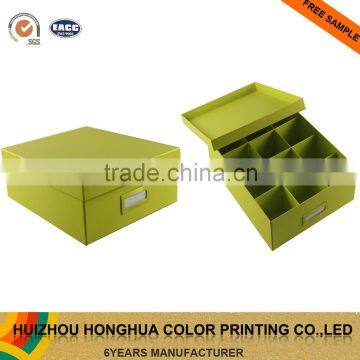 Cardboard Display Box Folding Divider Paper Gift Packaging Box with Compartments